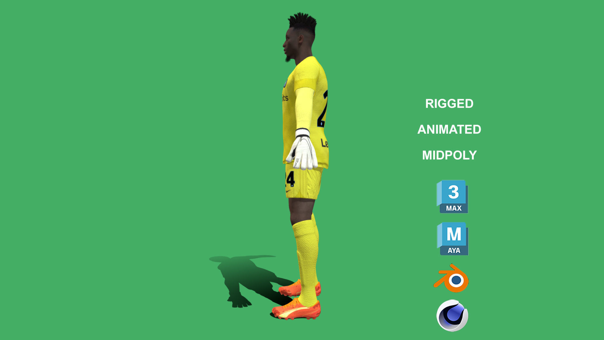 3D Rigged Andre Onana Inter Milan 2023 3D model_7