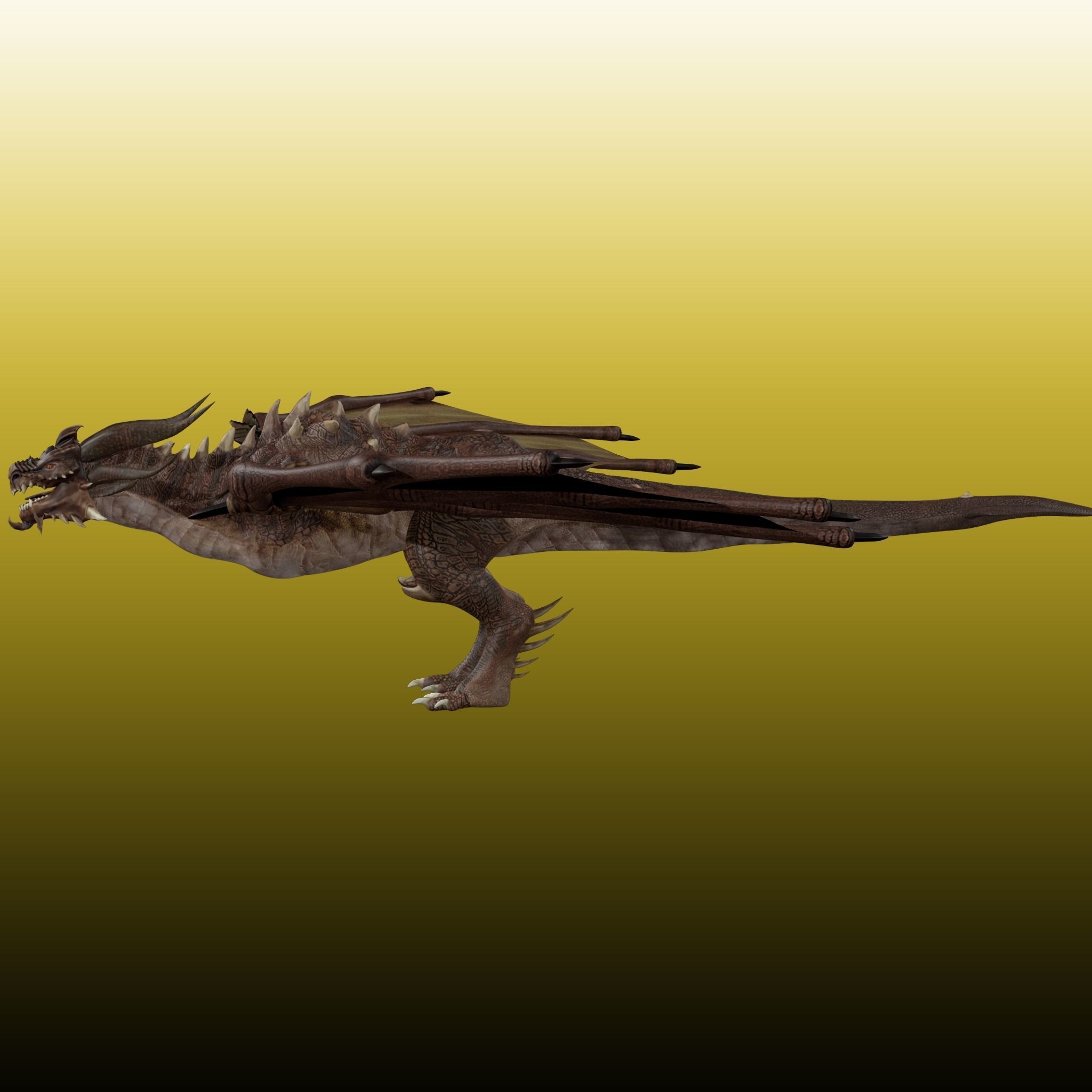 Dragon Wyvern 3D model_7
