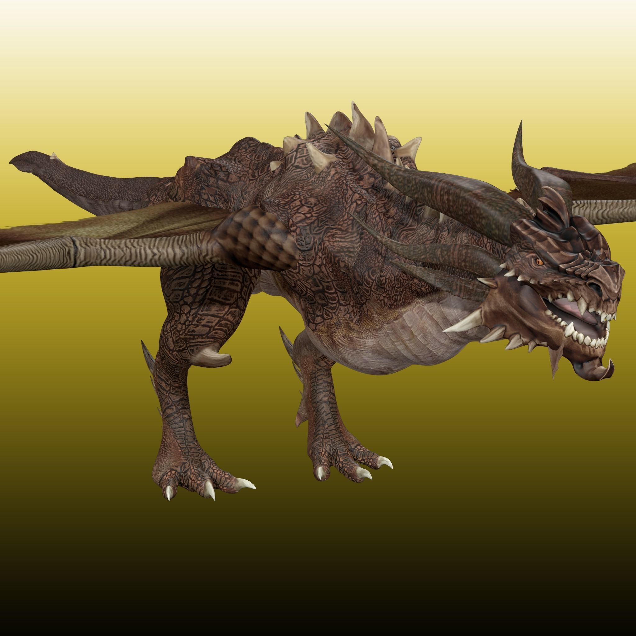 Dragon Wyvern 3D model_5
