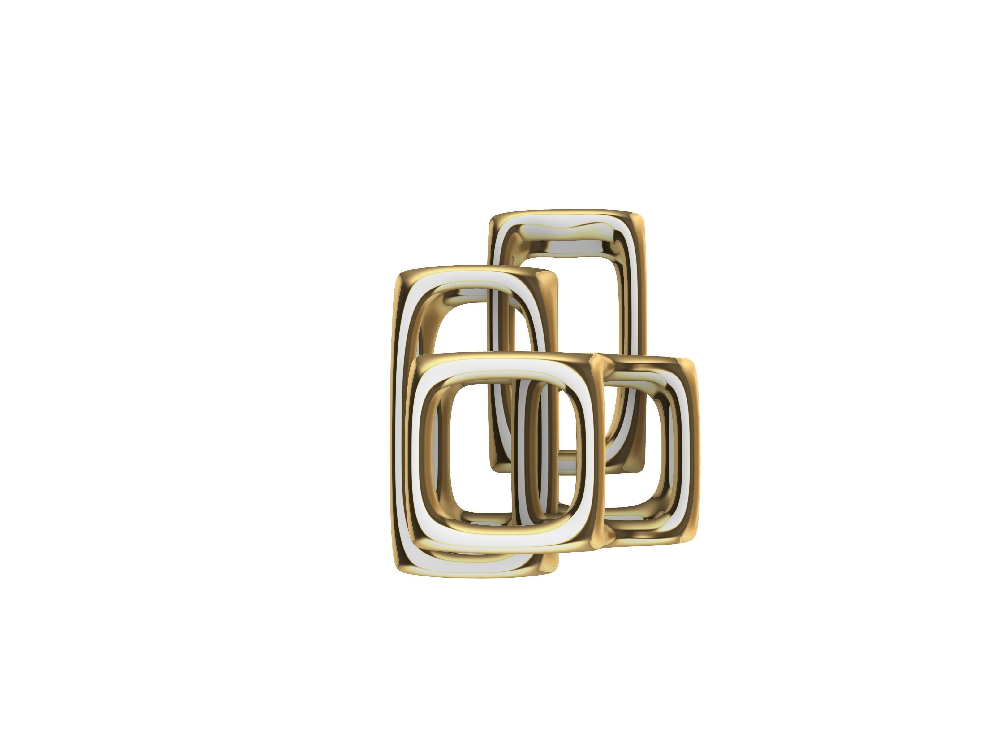 art deco cuboid pendant stl verified 3D print model_3