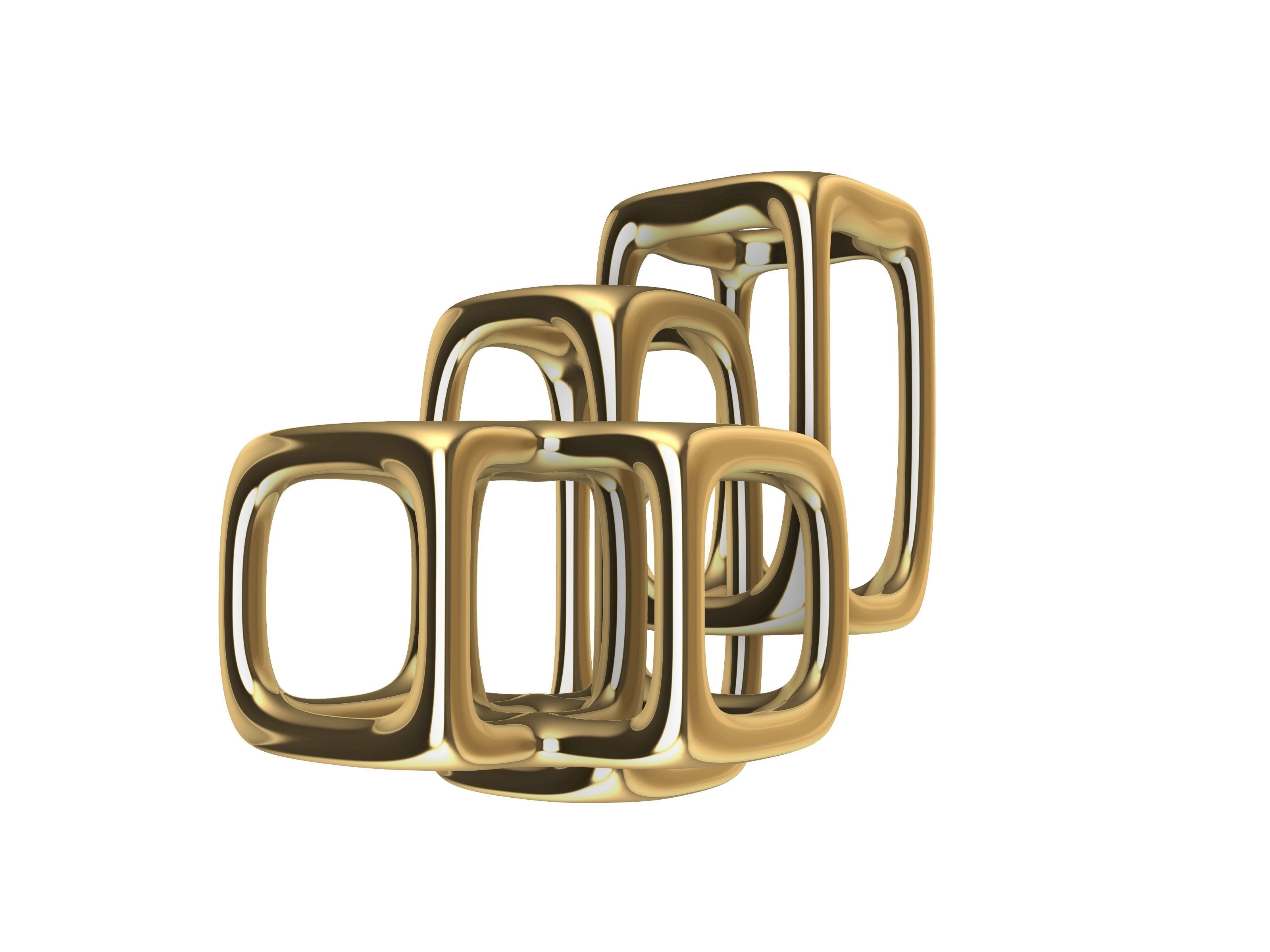 art deco cuboid pendant stl verified 3D print model_7