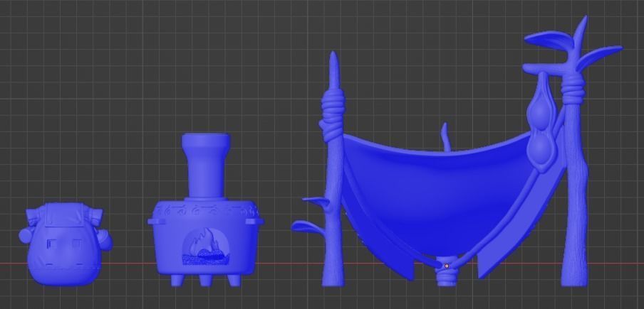 Korok packages and Bag and Hestu 3D model 3D printable | CGTrader
