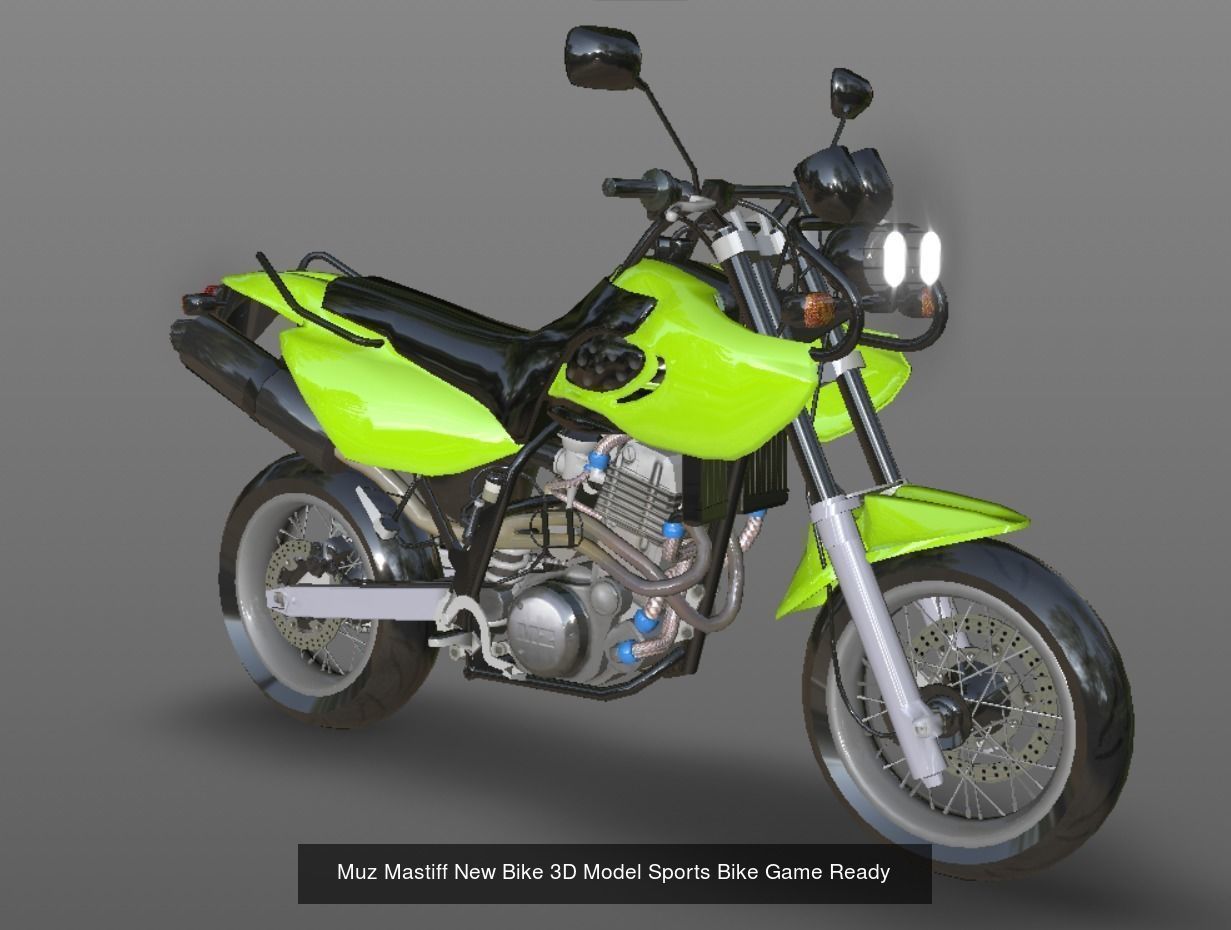 CBR Types Bikes Collections 3D Model Game Ready Asset _6