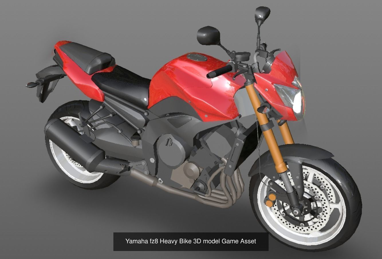 CBR Types Bikes Collections 3D Model Game Ready Asset _7