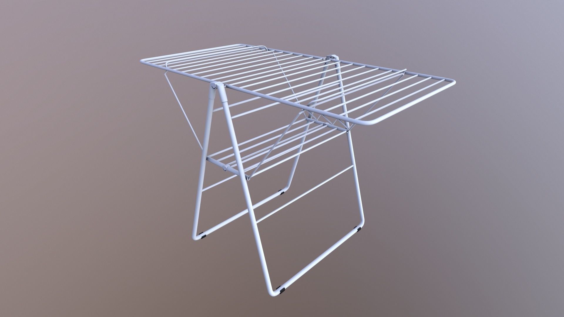 Cloth Drying Stand 3D model_3