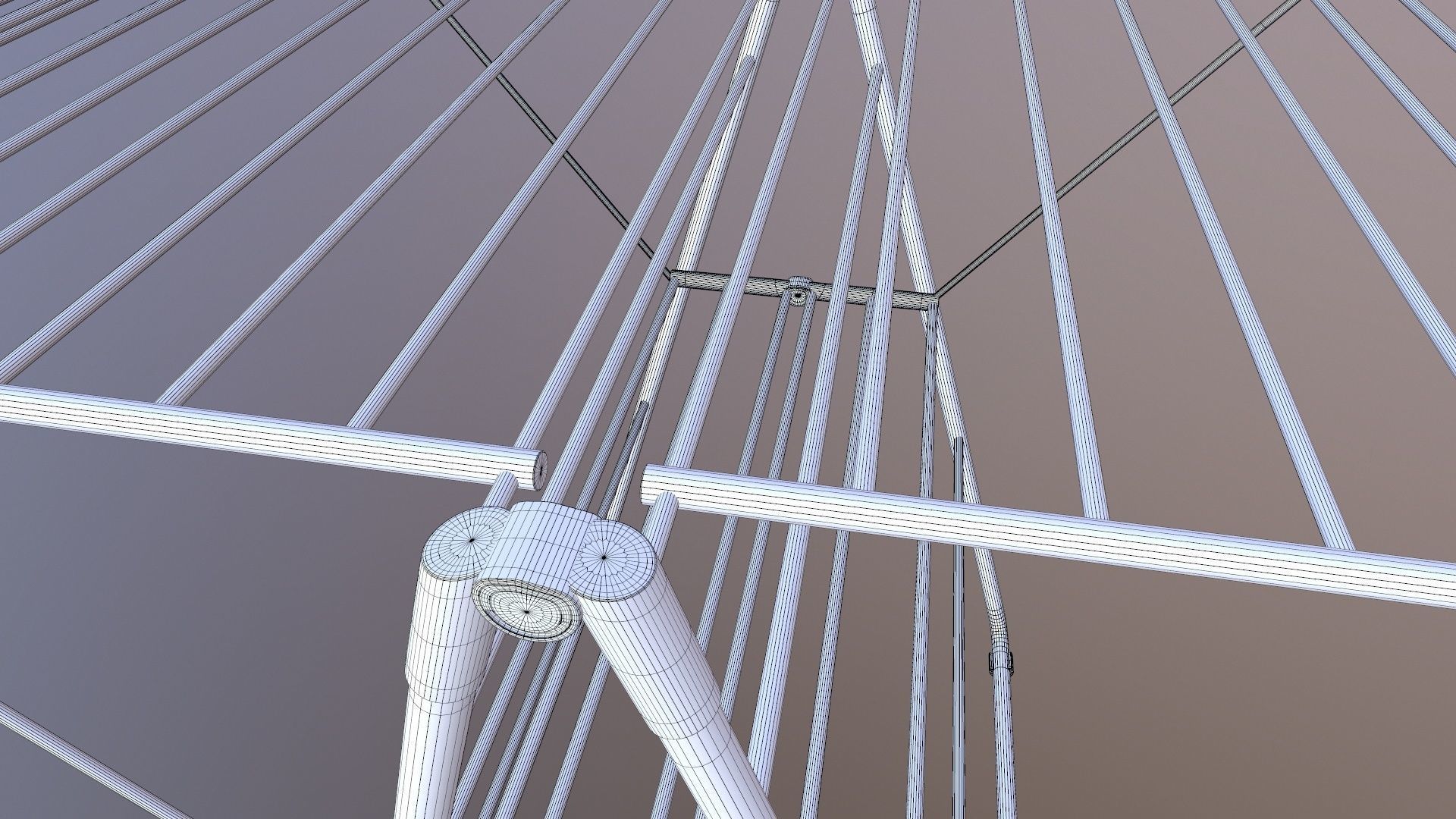 Cloth Drying Stand 3D model_9