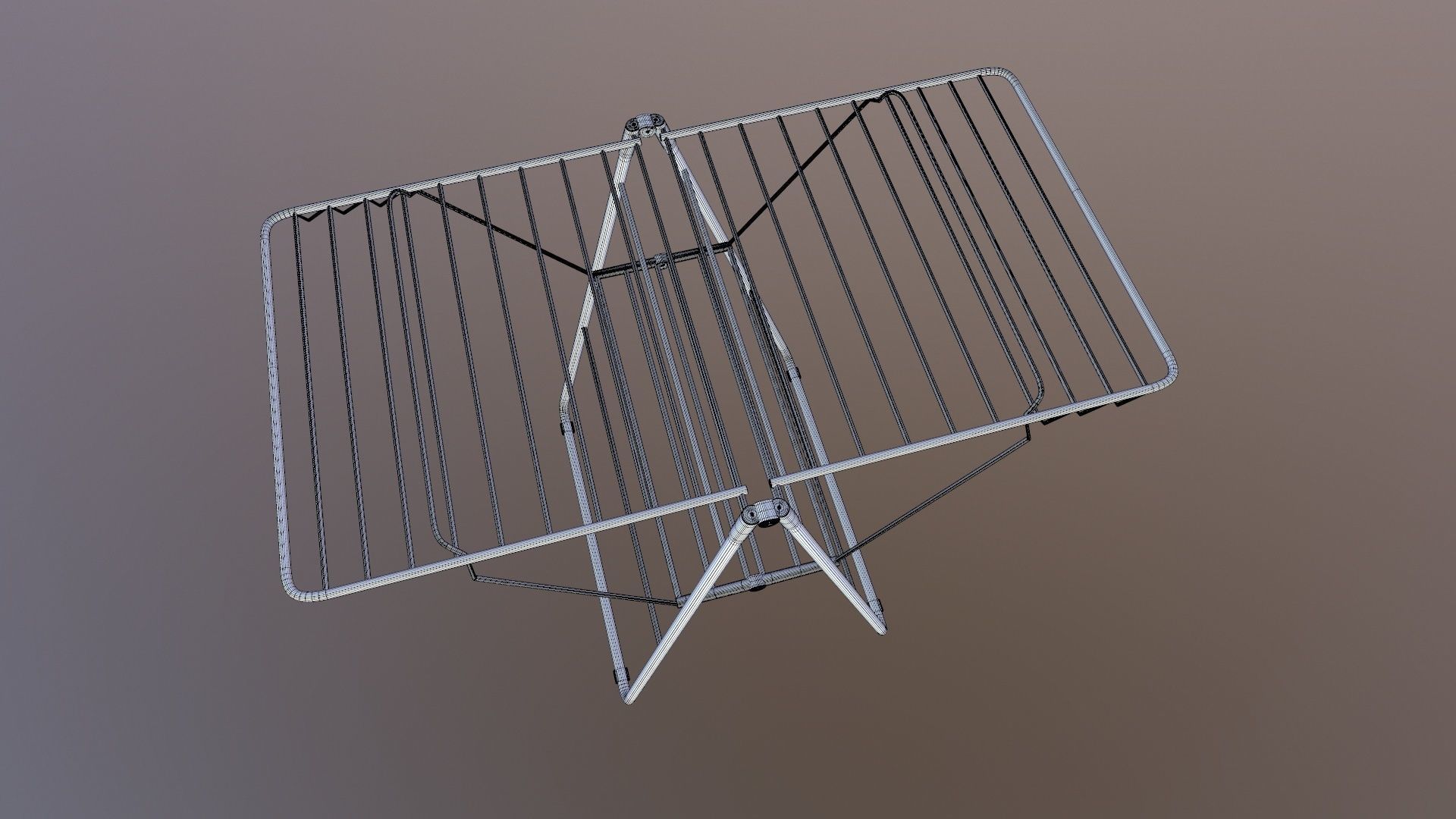 Cloth Drying Stand 3D model_8