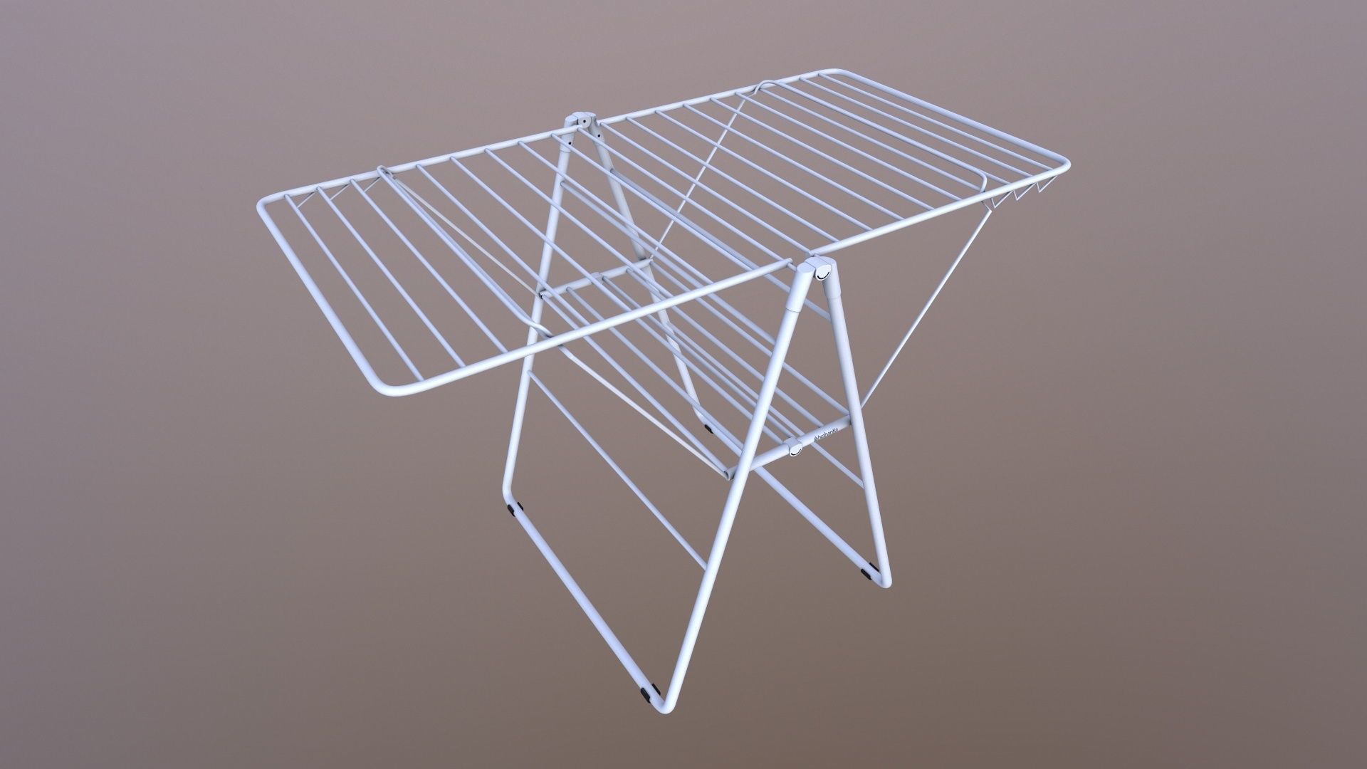 Cloth Drying Stand 3D model_4