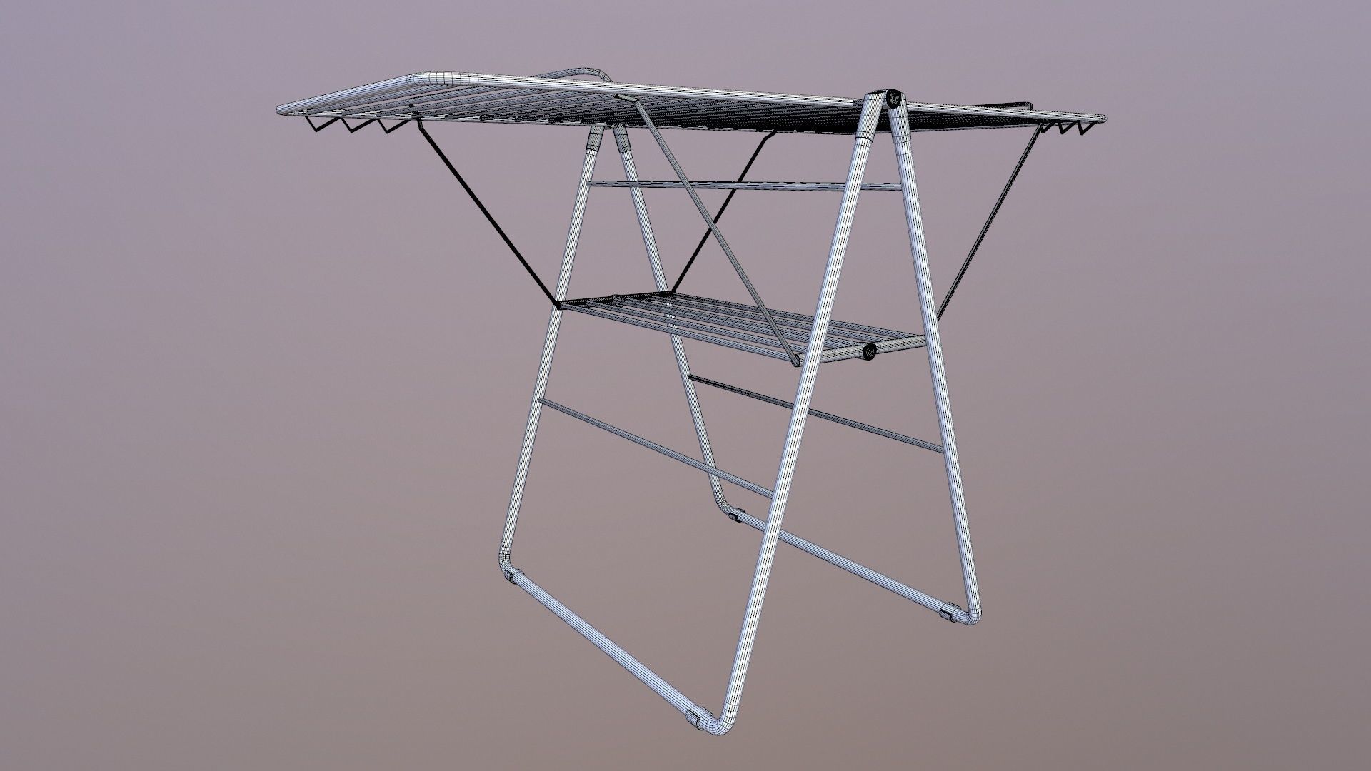 Cloth Drying Stand 3D model_10