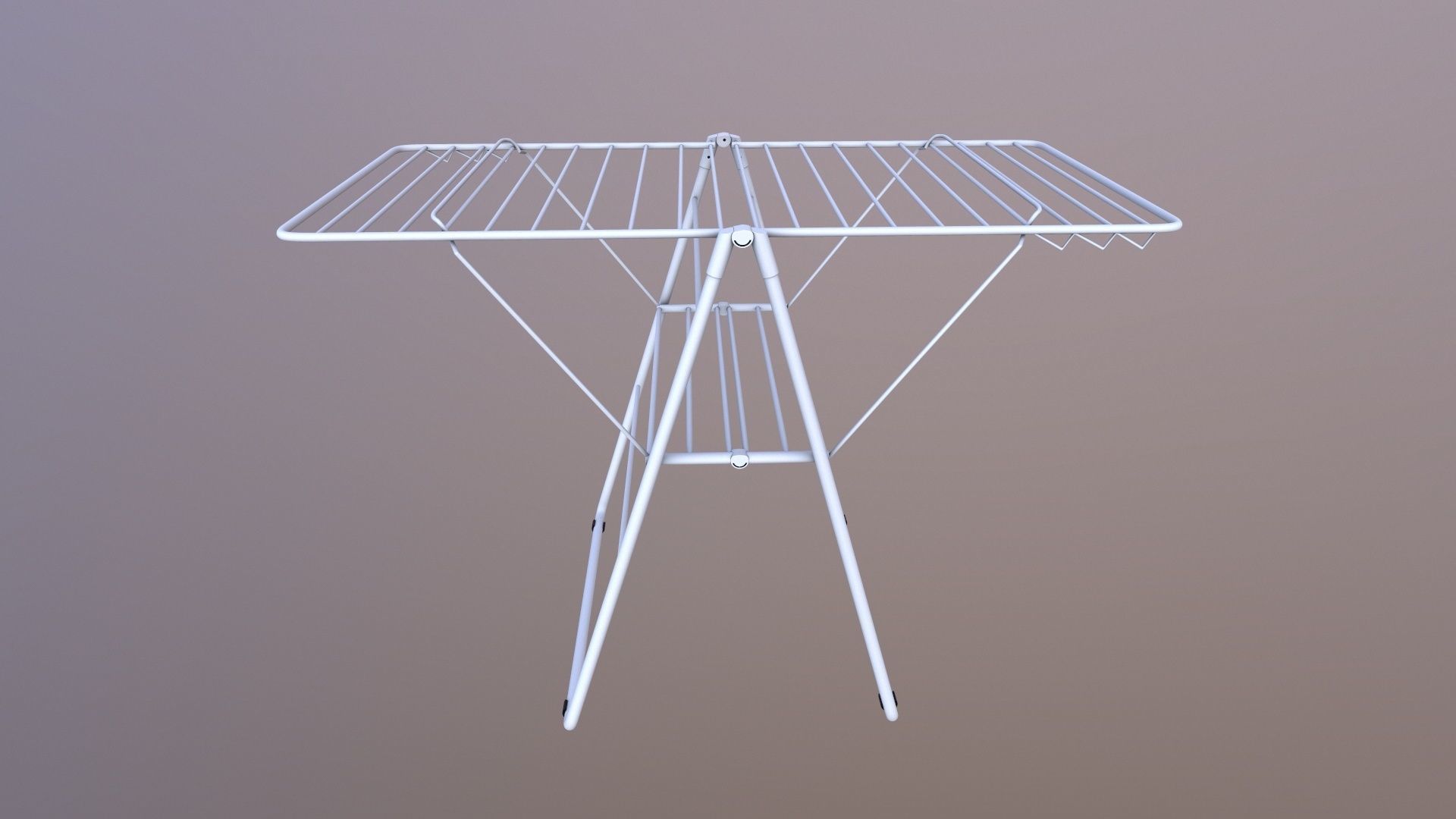 Cloth Drying Stand 3D model_2
