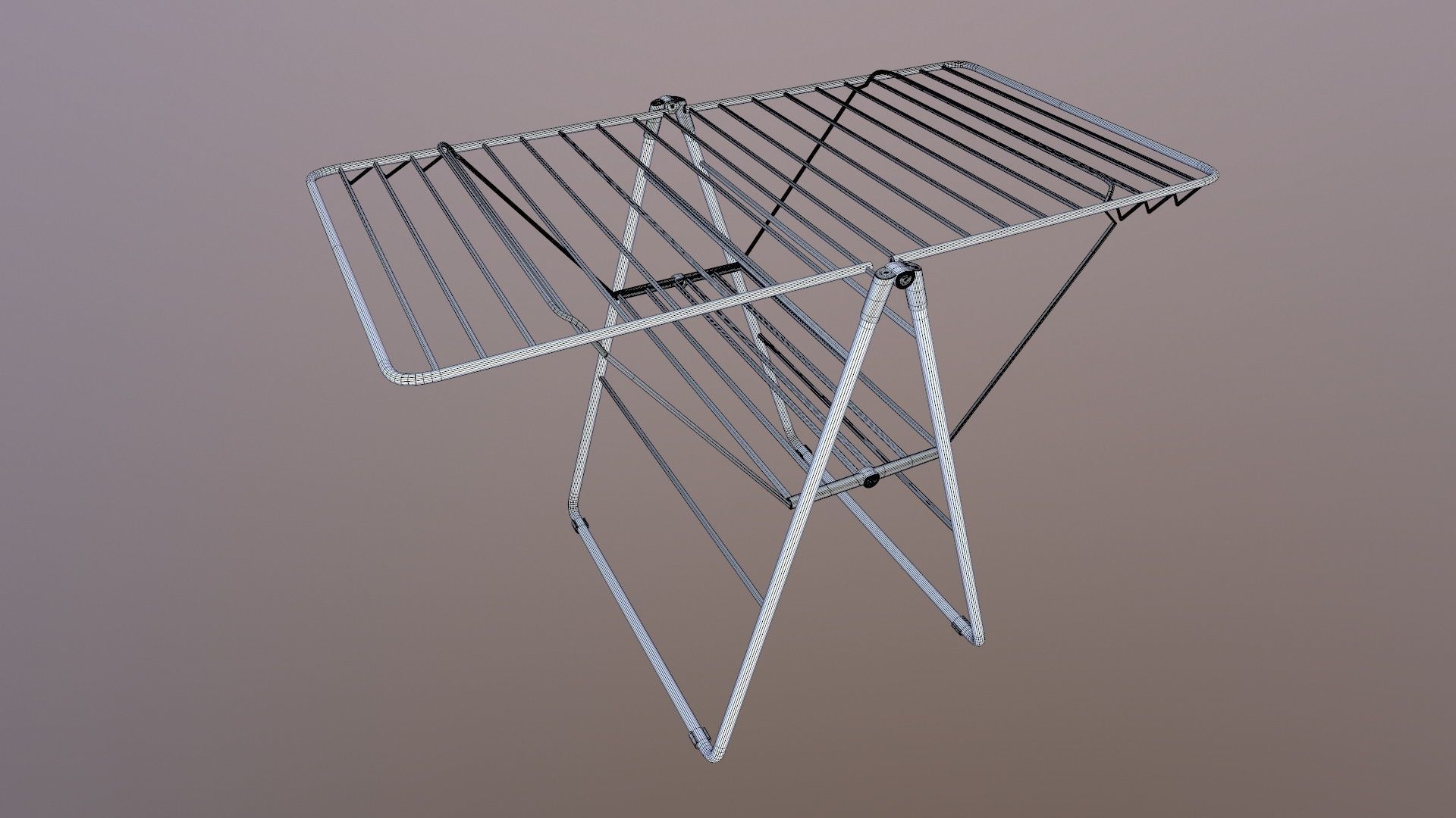 Cloth Drying Stand 3D model_11