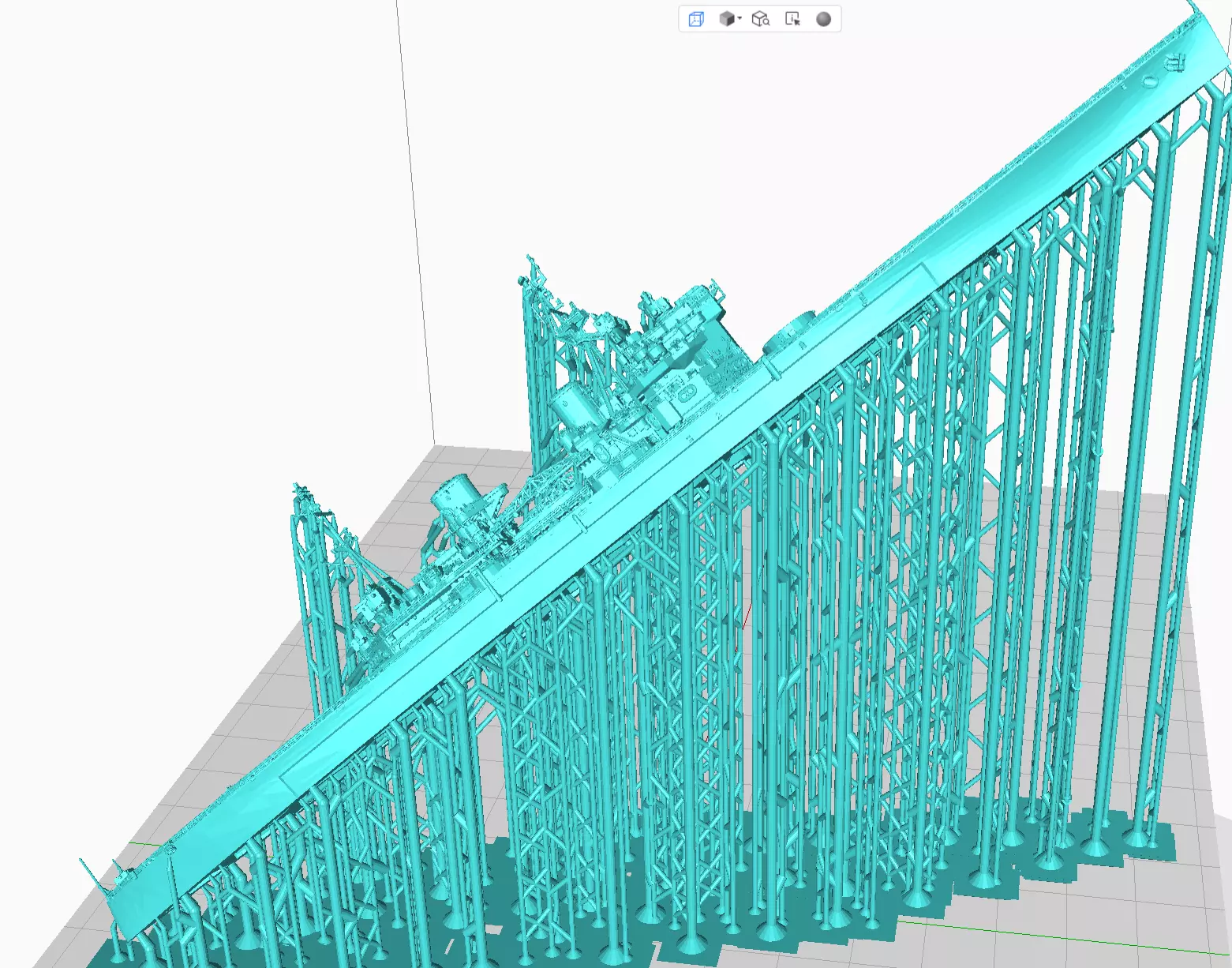 Battleship Duke of York 1200 3D print model