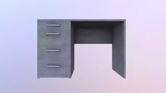 Computer table 3D model