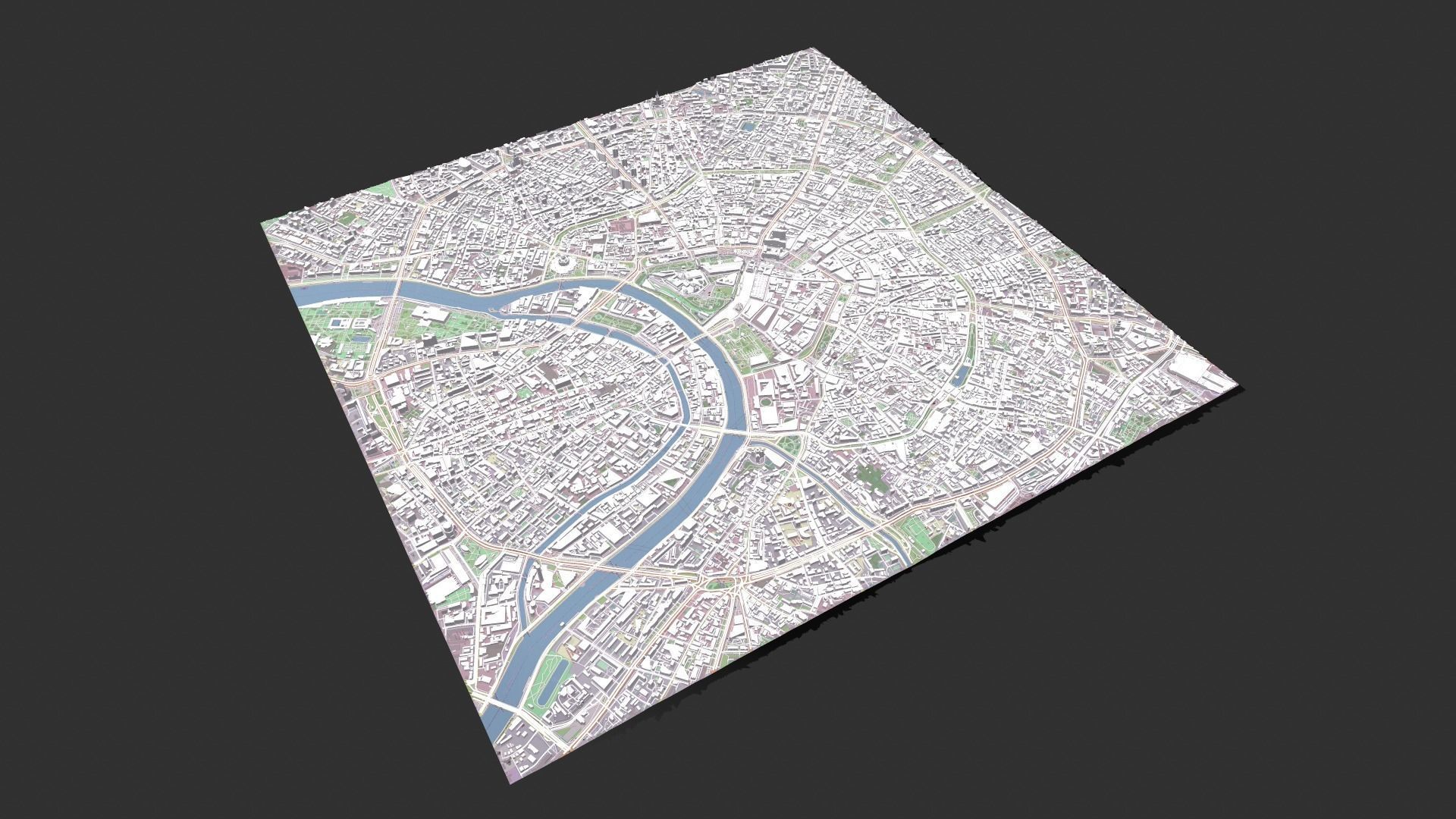 Cityscape Moscow The First Garden Ring Russia 3D model_12