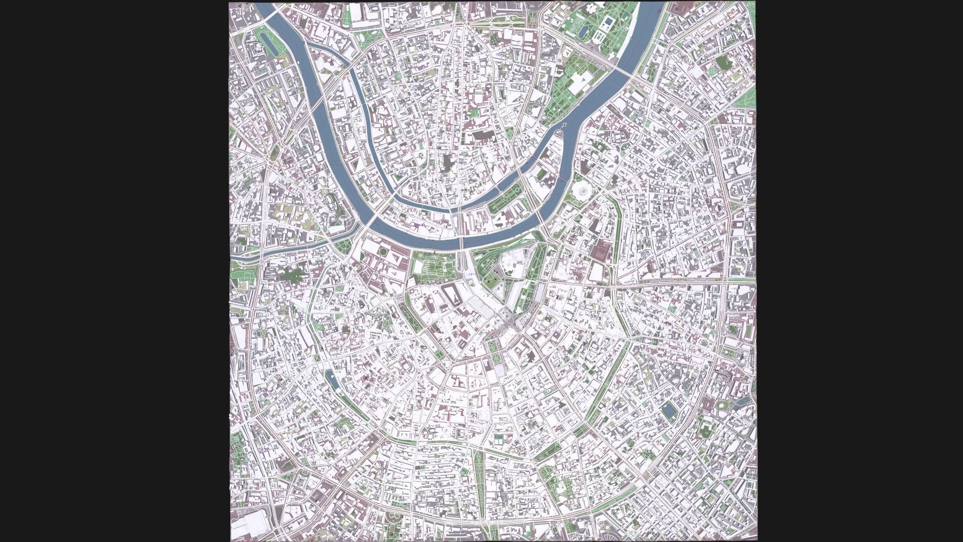 Cityscape Moscow The First Garden Ring Russia 3D model_6