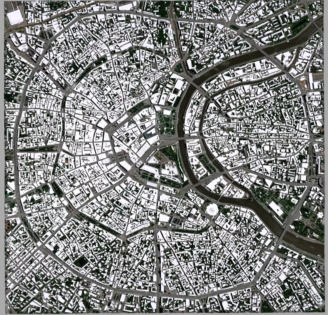 Cityscape Moscow The First Garden Ring Russia 3D model_0