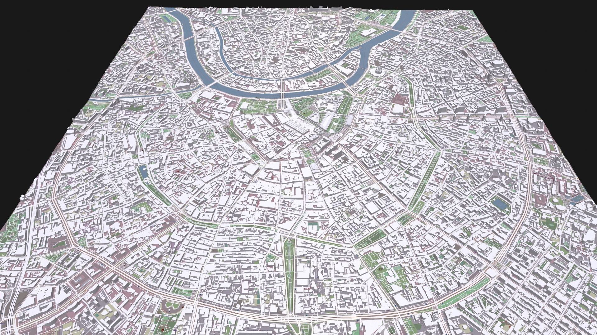 Cityscape Moscow The First Garden Ring Russia 3D model_5