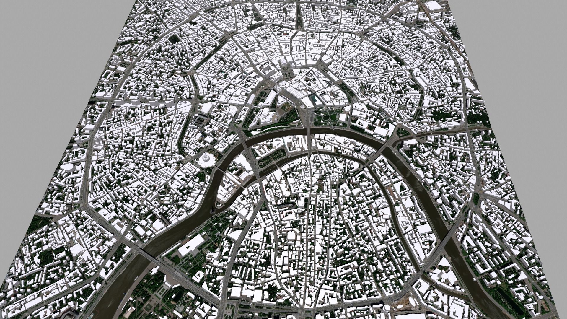 Cityscape Moscow The First Garden Ring Russia 3D model_4