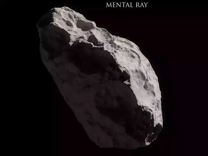 Asteroid mental ray Low-poly 3D model