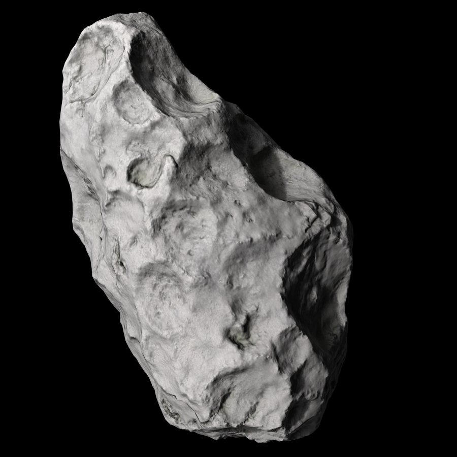 Asteroid mental ray Low-poly 3D model_3