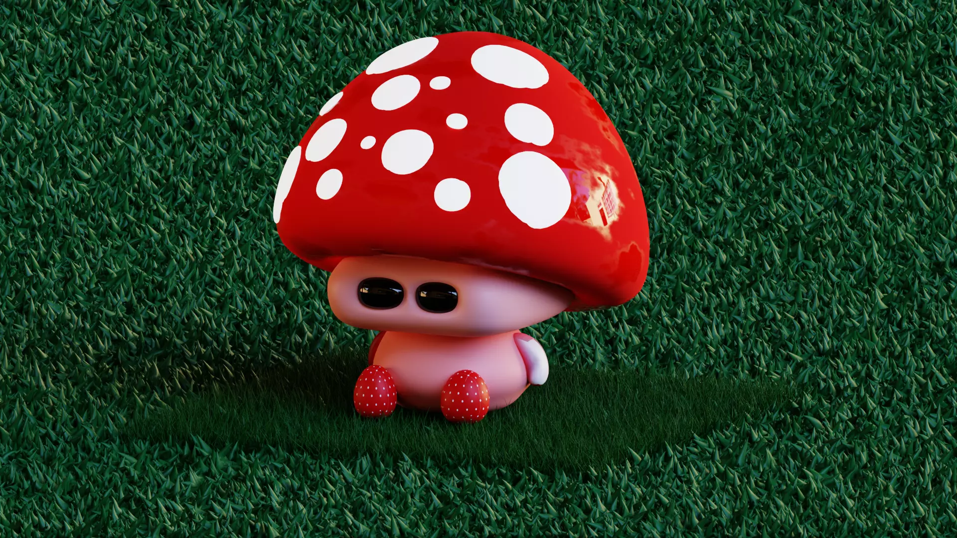 Cartoon Mushroom 3D model_0