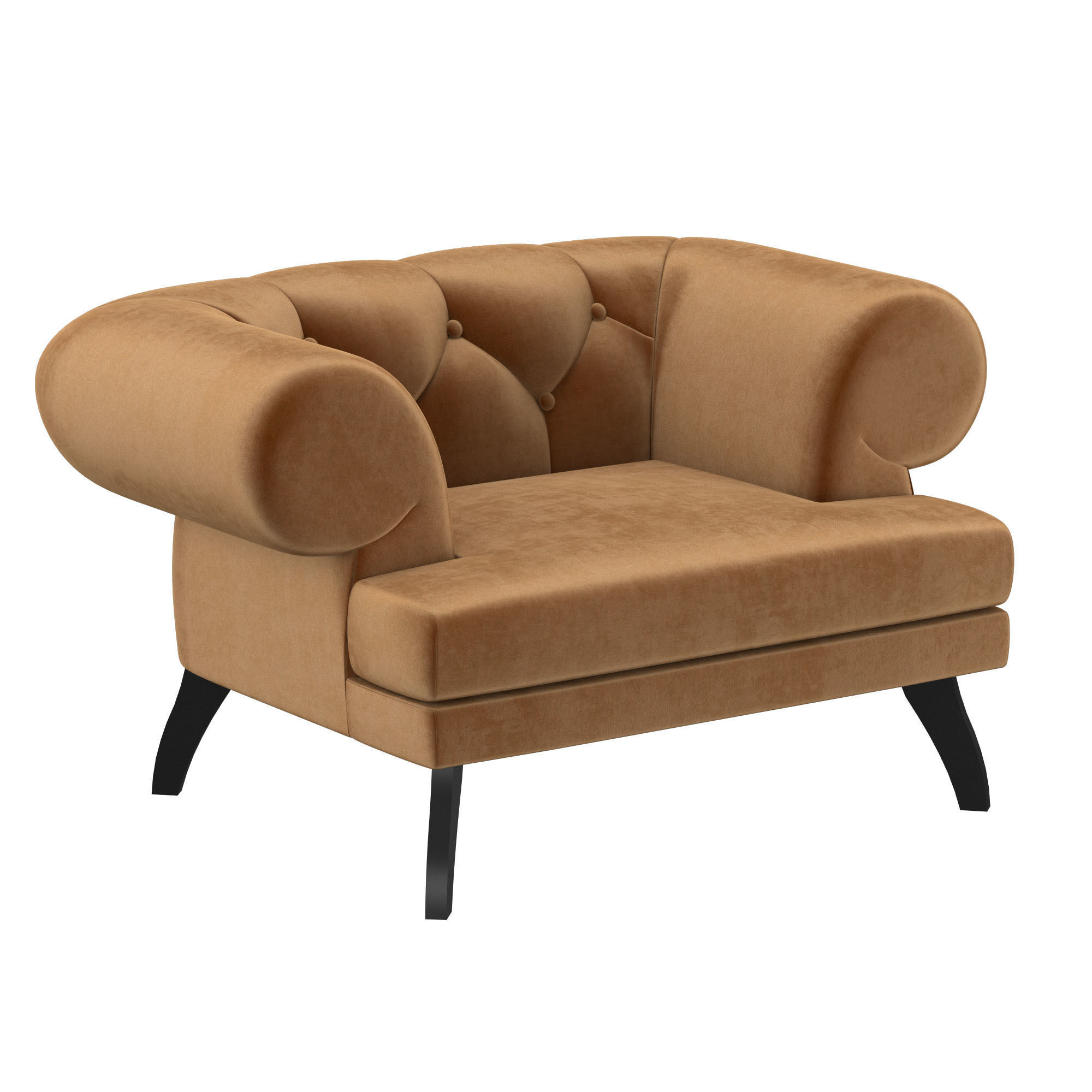 Armchair Chester V 3D model_1