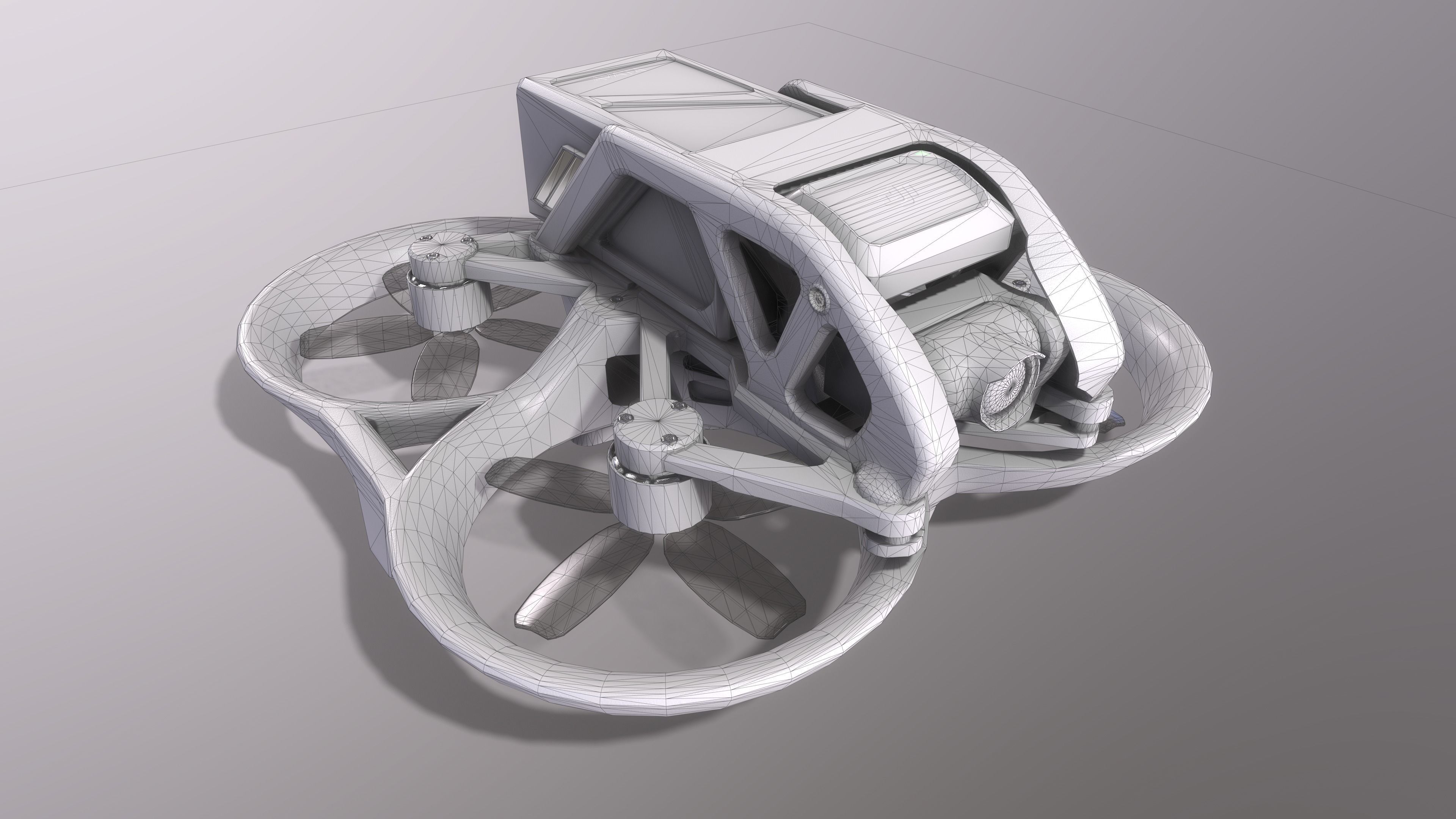 dji avata PBR game ready Low-poly 3D model_7