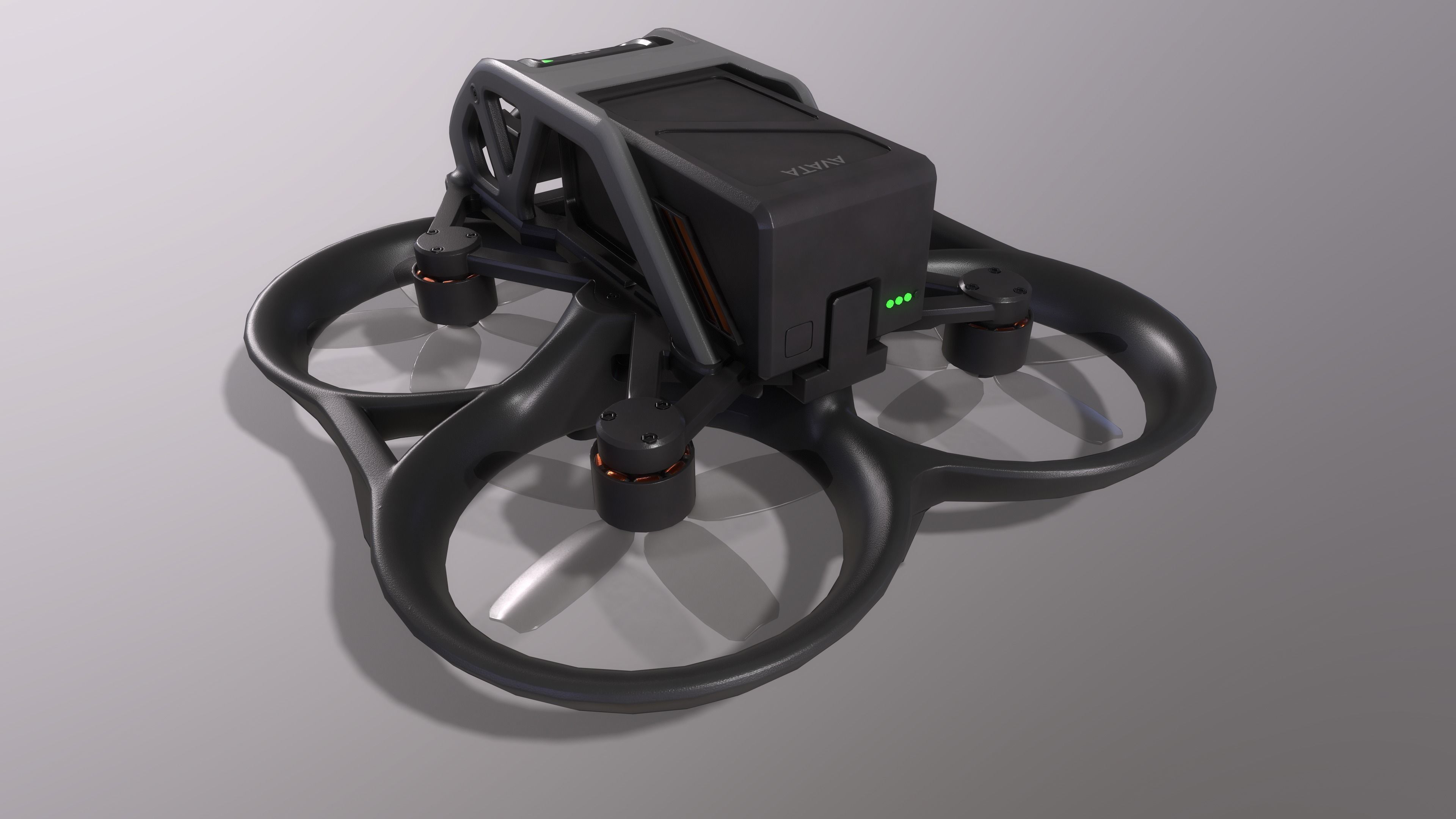 dji avata PBR game ready Low-poly 3D model_2