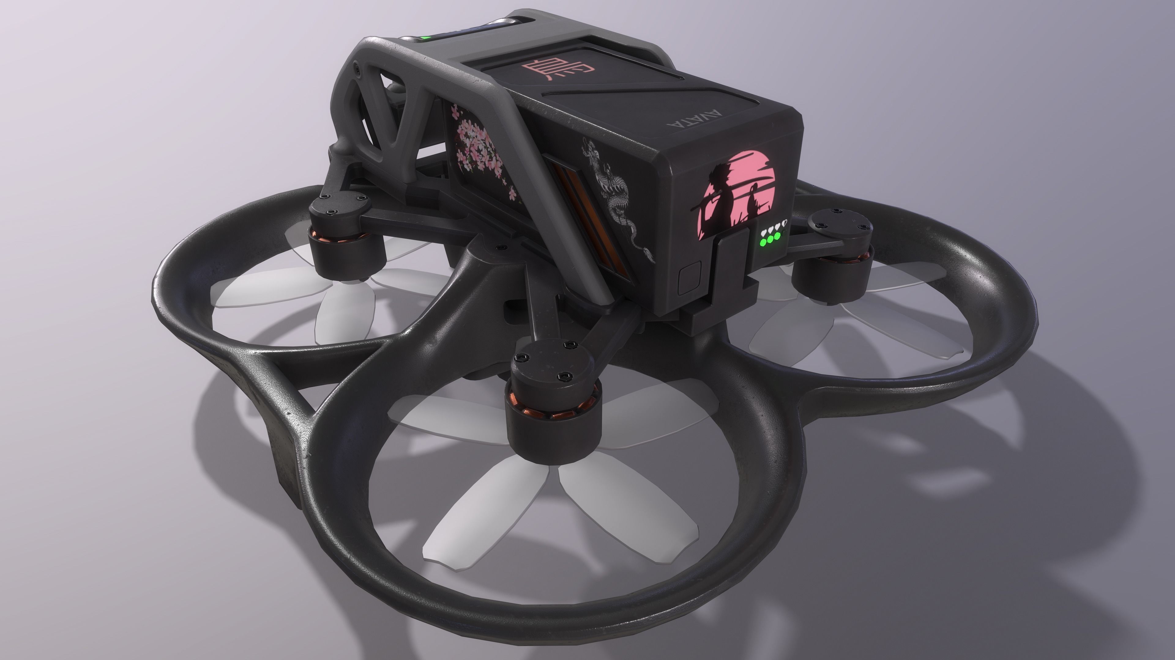 dji avata PBR game ready Low-poly 3D model_6