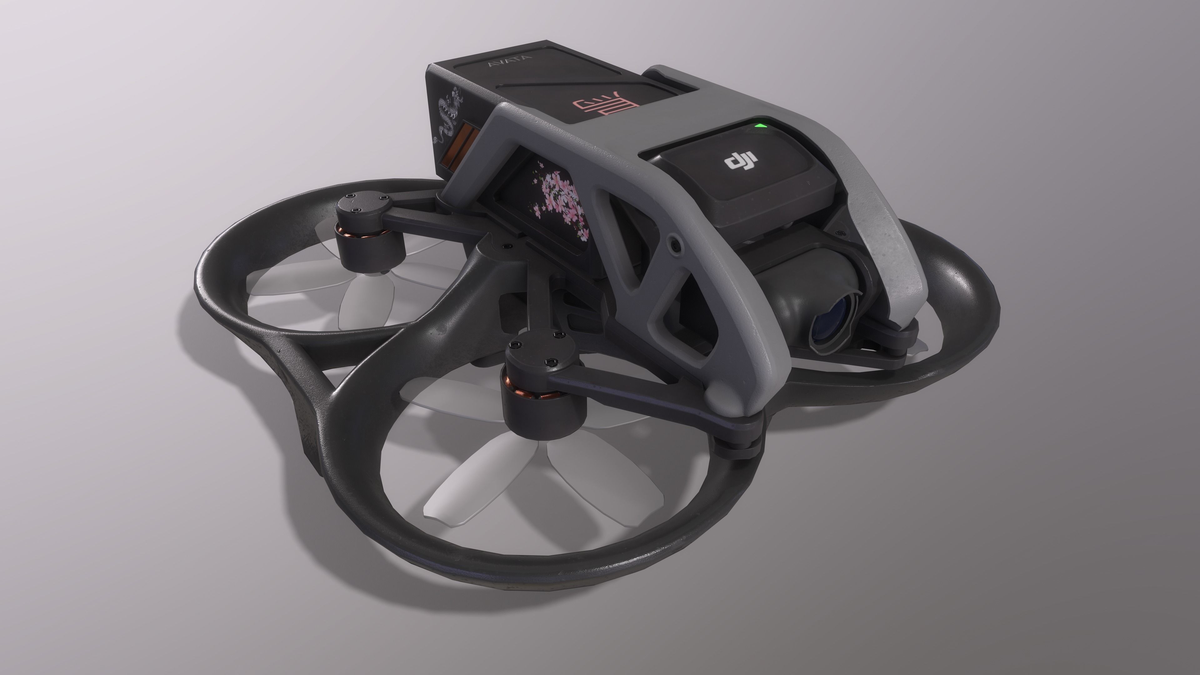 dji avata PBR game ready Low-poly 3D model_5