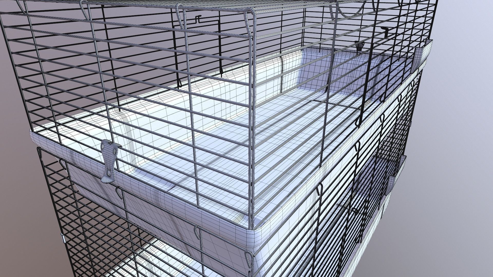 Birds Cage 3D model_10