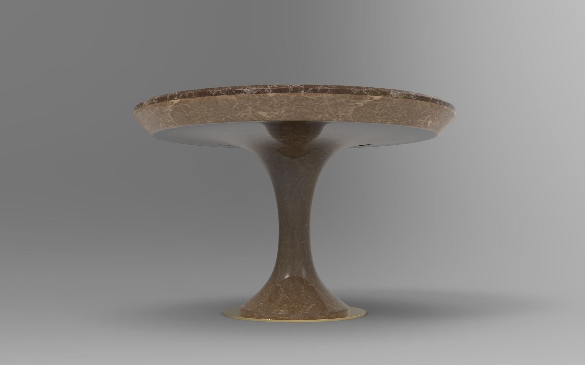 Glew Dining Table Low-poly 3D model_2