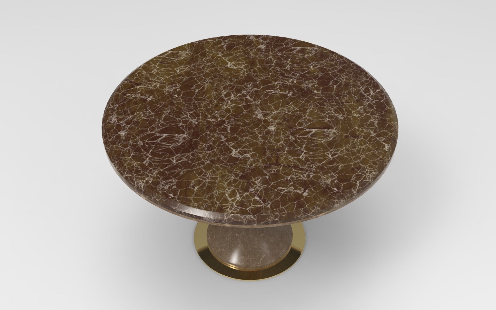 Glew Dining Table Low-poly 3D model_1