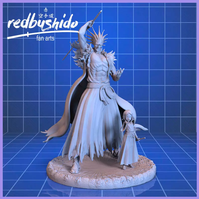 KENPACHI AND YACHIRU FANART FROM BLEACH for 3d printing 3D model