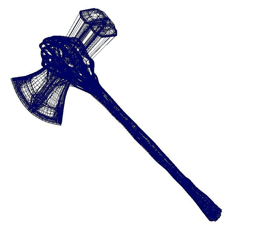 Axe Thor Axe 3D model_7