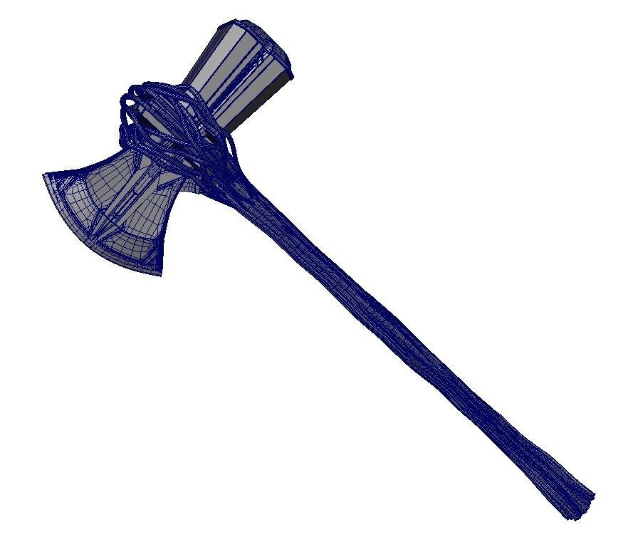 Axe Thor Axe 3D model_6