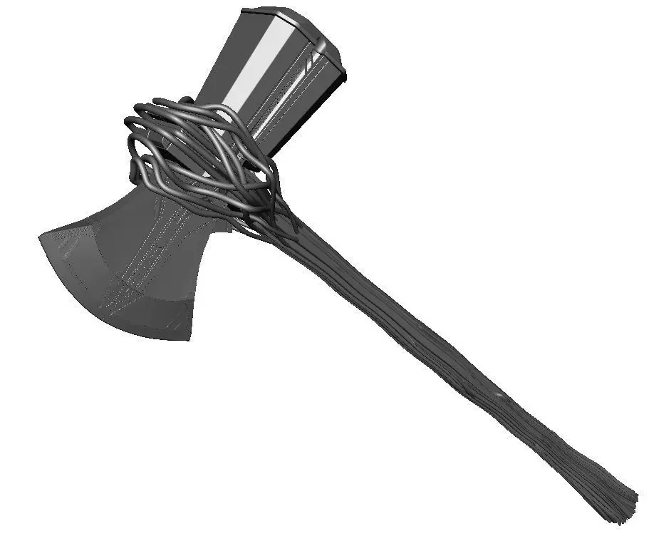 Axe Thor Axe 3D model_0