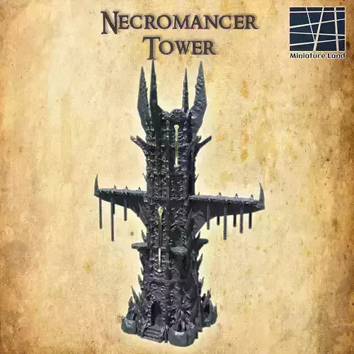 Necromancer Tower Tabletop Terrain 28 MM