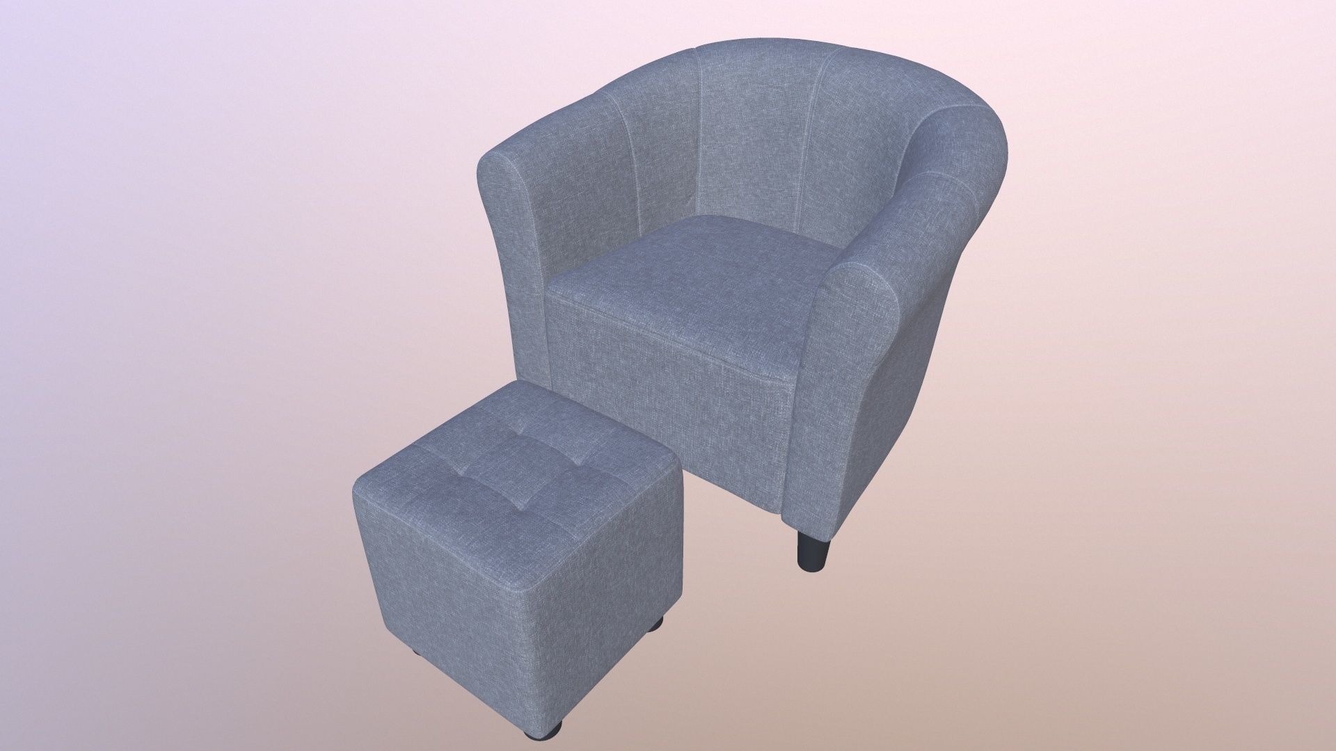 Sofa and Table 3D model_6