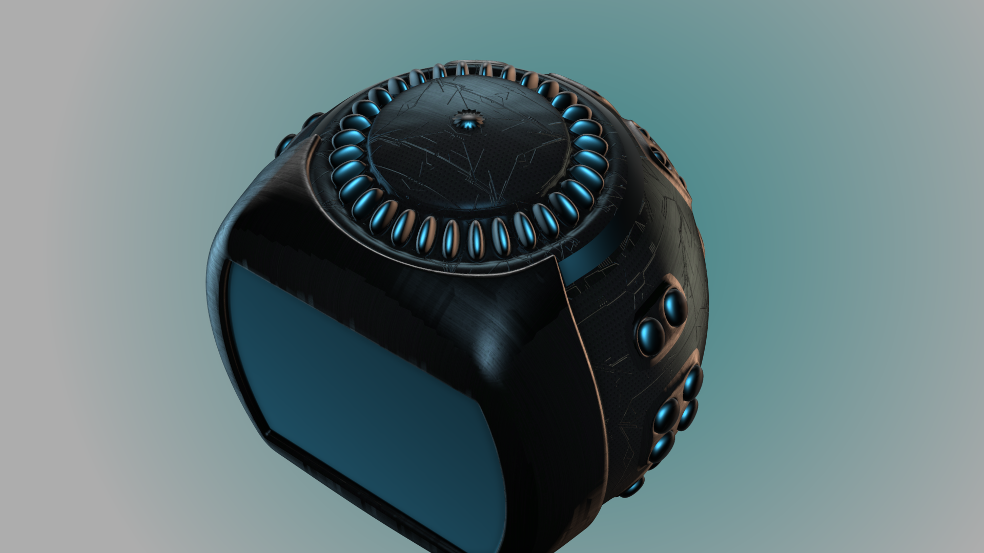 Future TV Computer 3D model_3