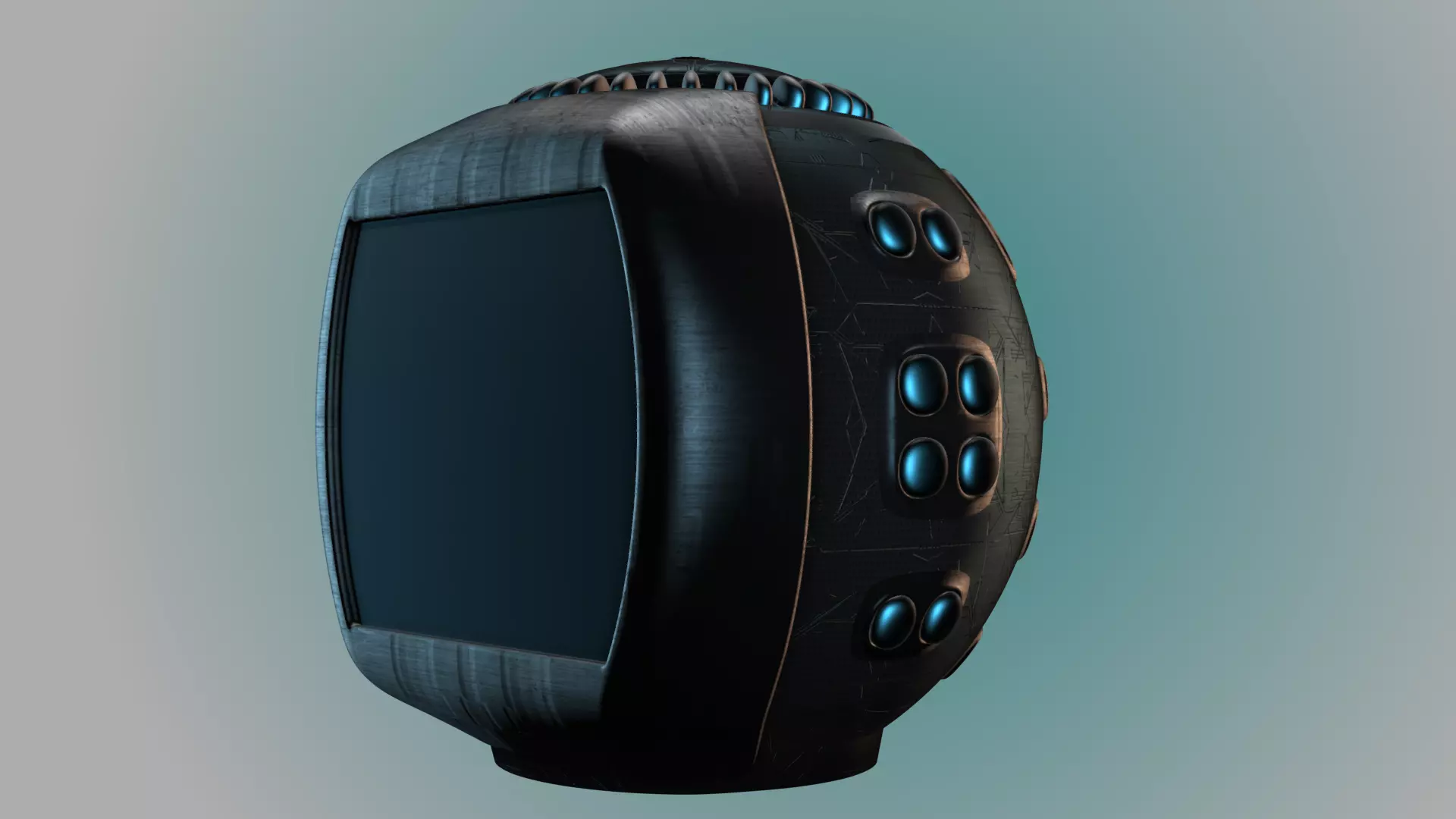 Future TV Computer 3D model_0