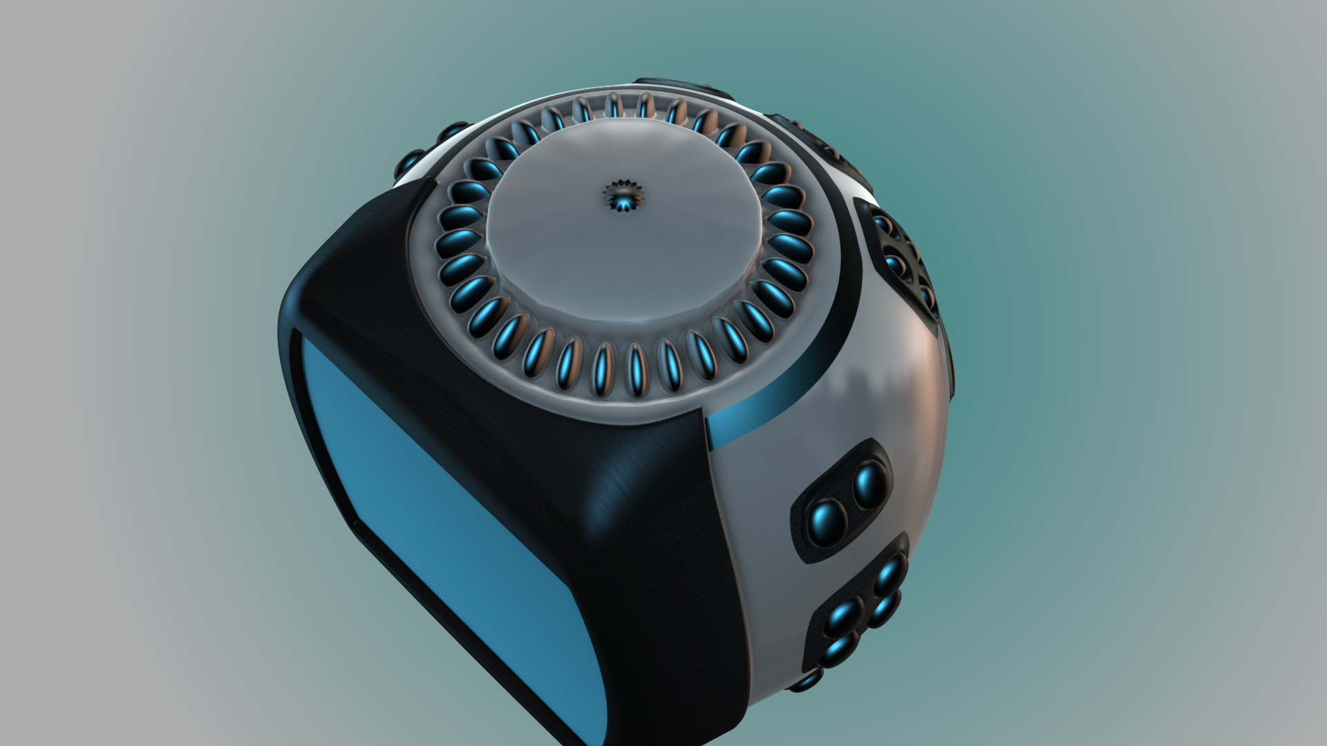 Future TV Computer 3D model_6