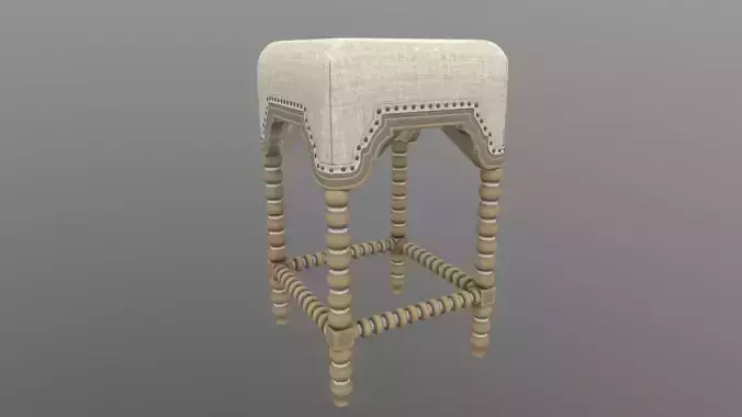 Wooden Counter Stool