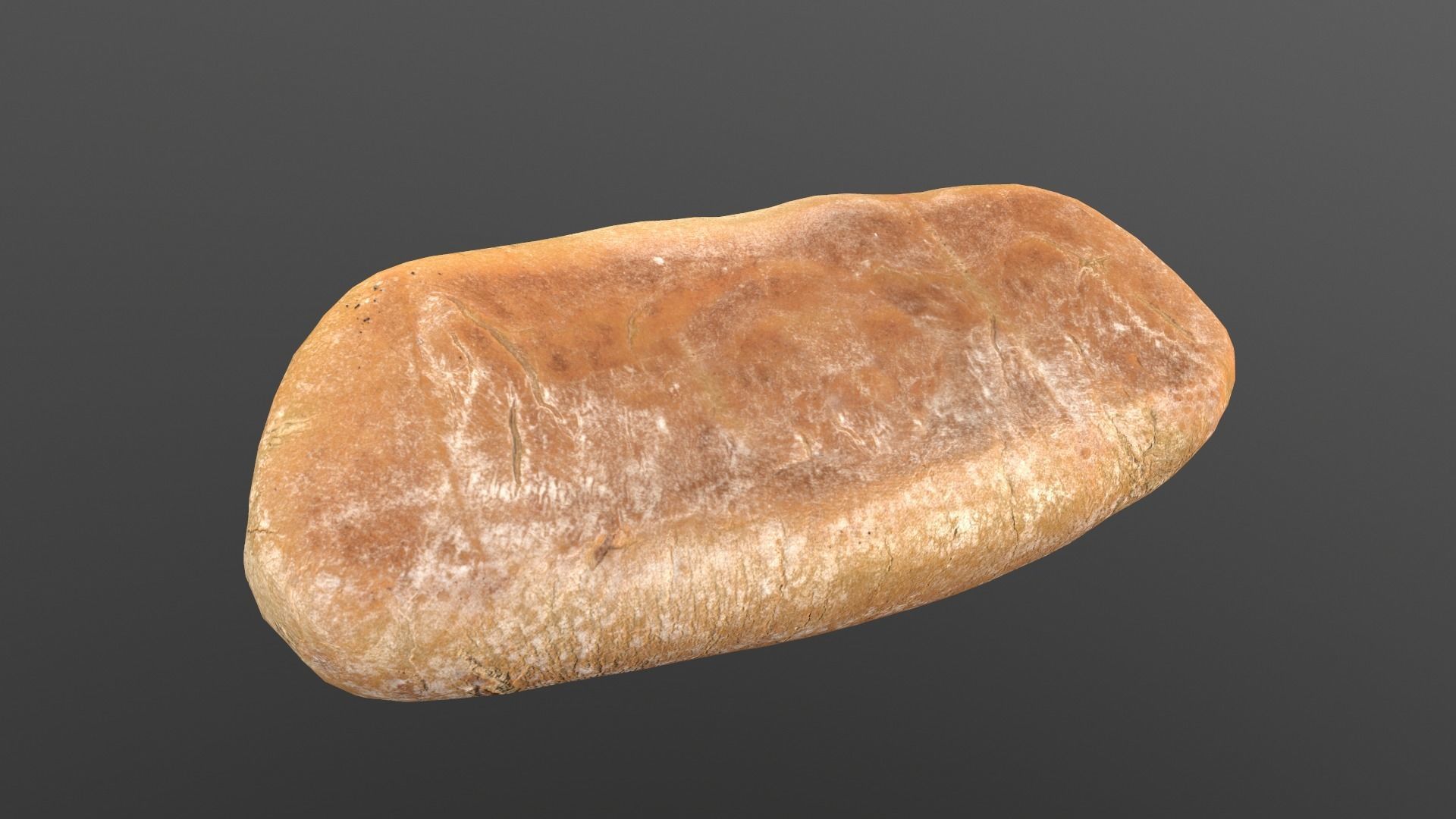 Bread Roll AR VR PBR Lowpoly with game ready 3d Model Low-poly 3D model_12