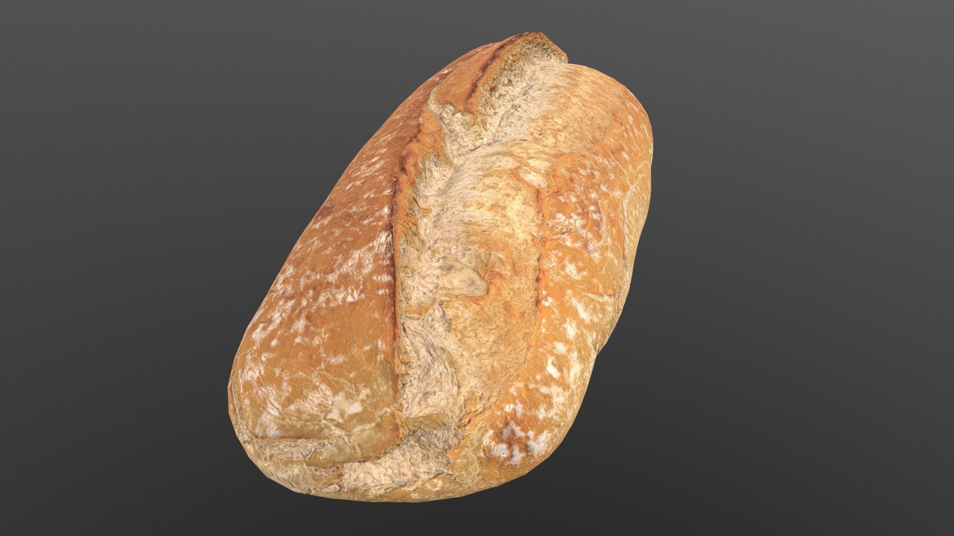 Bread Roll AR VR PBR Lowpoly with game ready 3d Model Low-poly 3D model_9