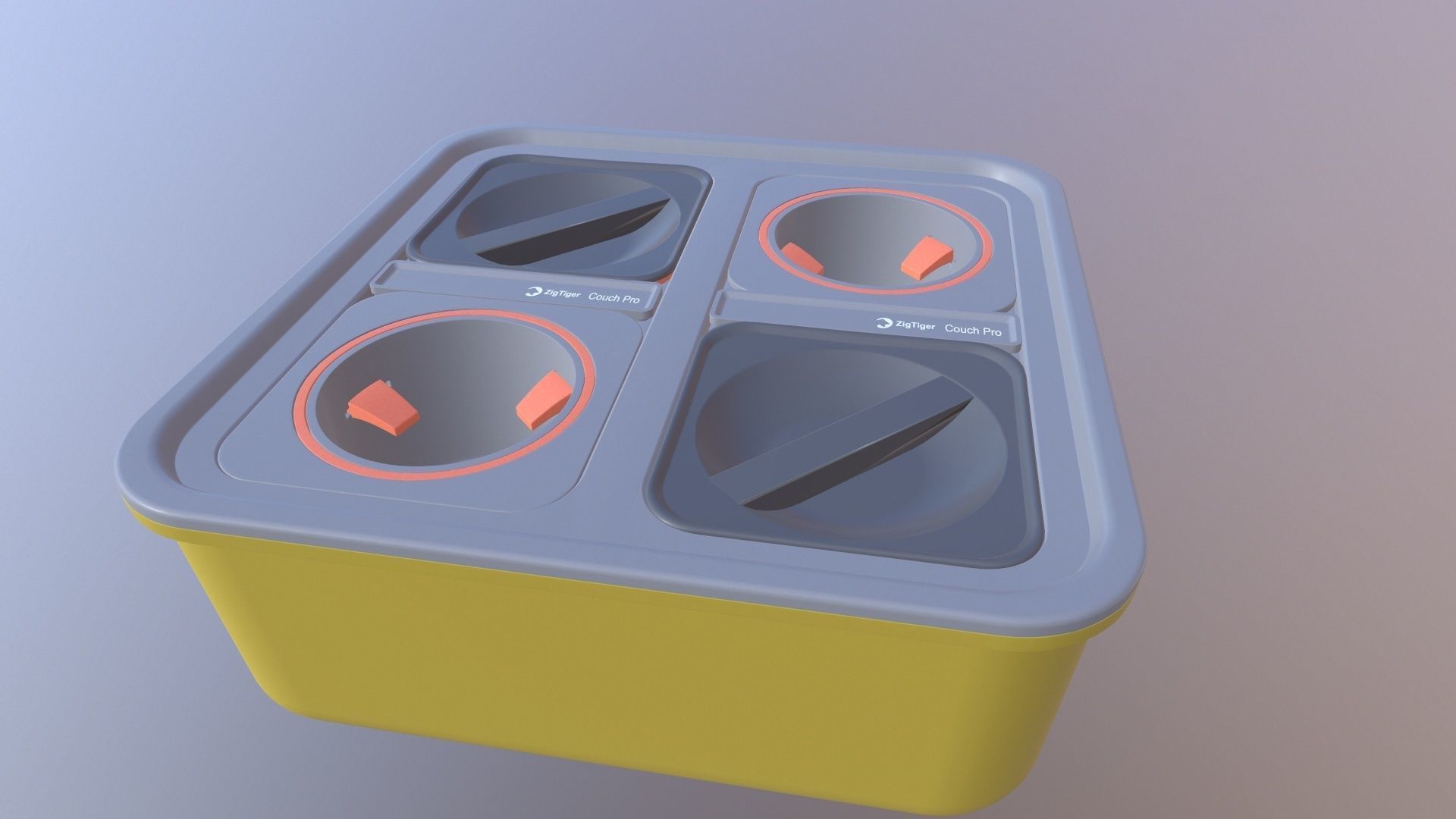 Zigtiger Cup Holder Tray 3D model CGTrader