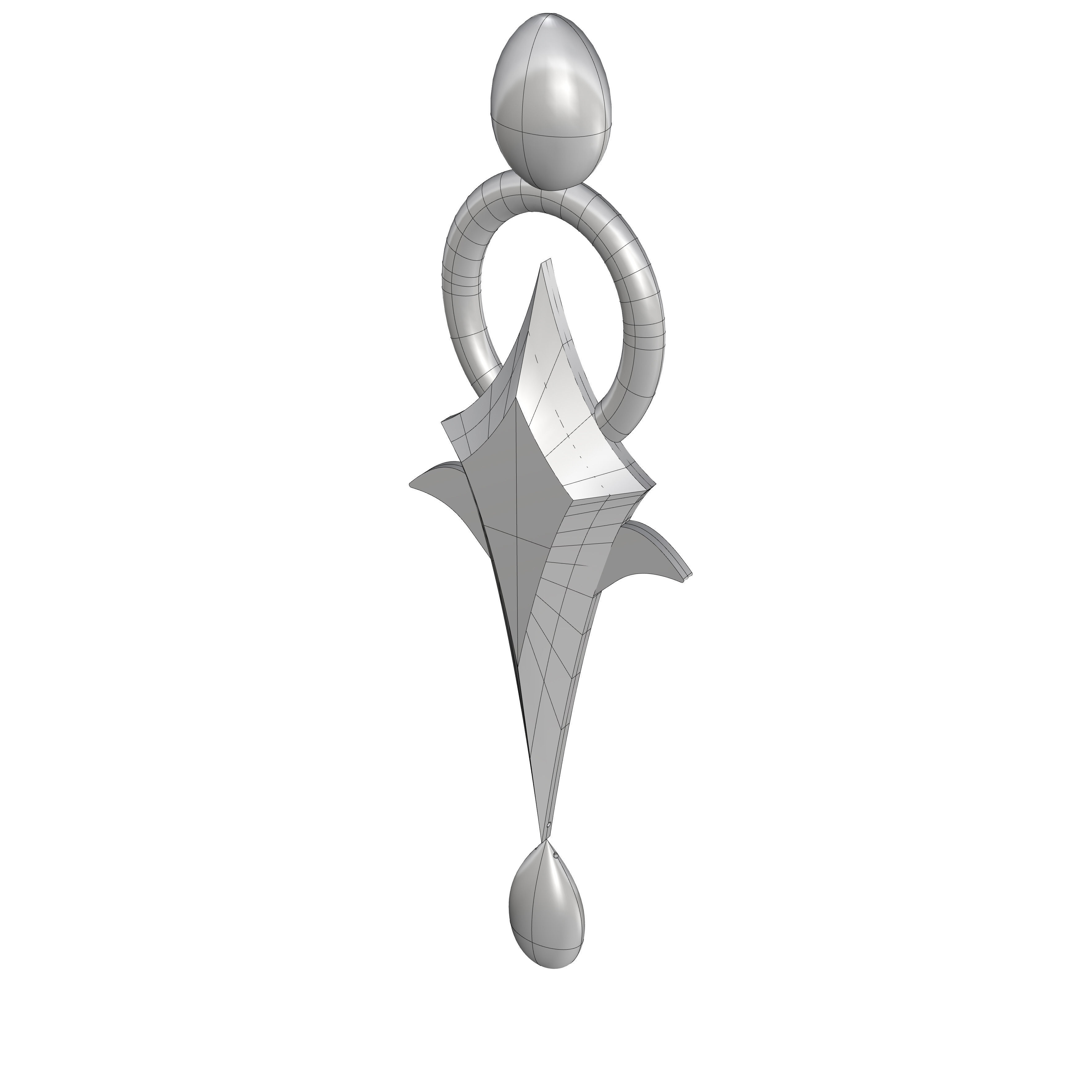 Genshin Impact Focalor Hat Ornament 3D print model_12