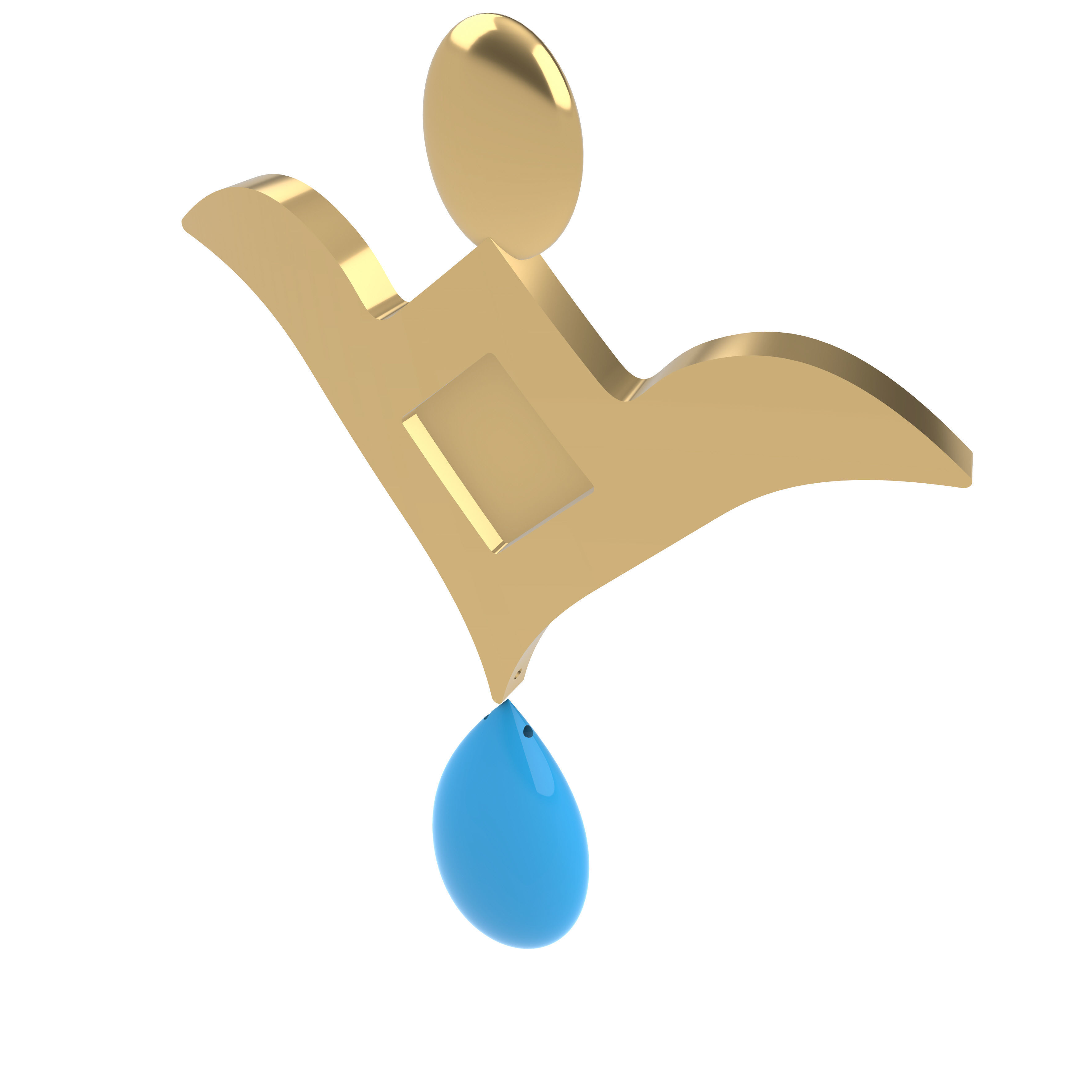 Genshin Impact Focalor Hat Ornament 3D print model_5