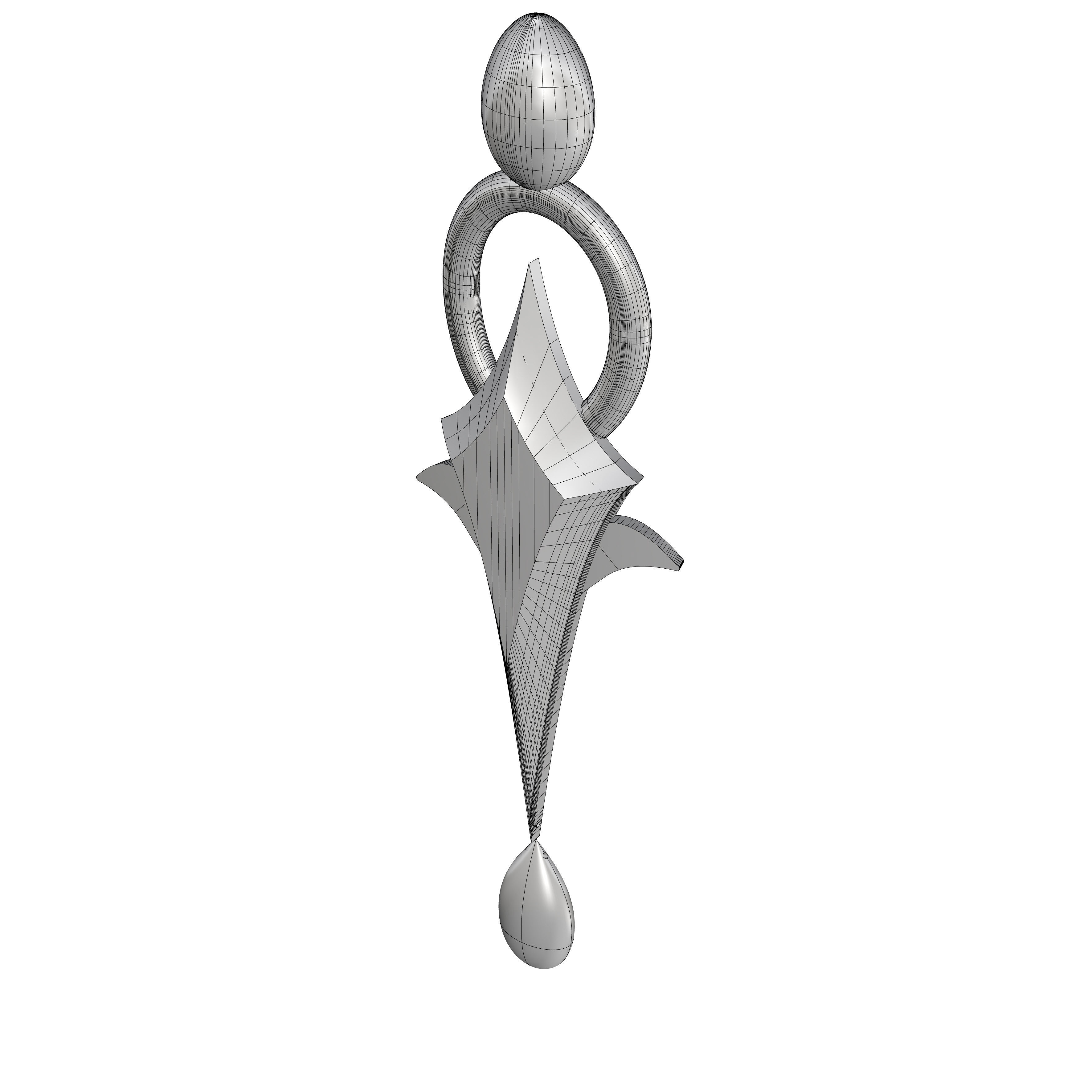 Genshin Impact Focalor Hat Ornament 3D print model_11