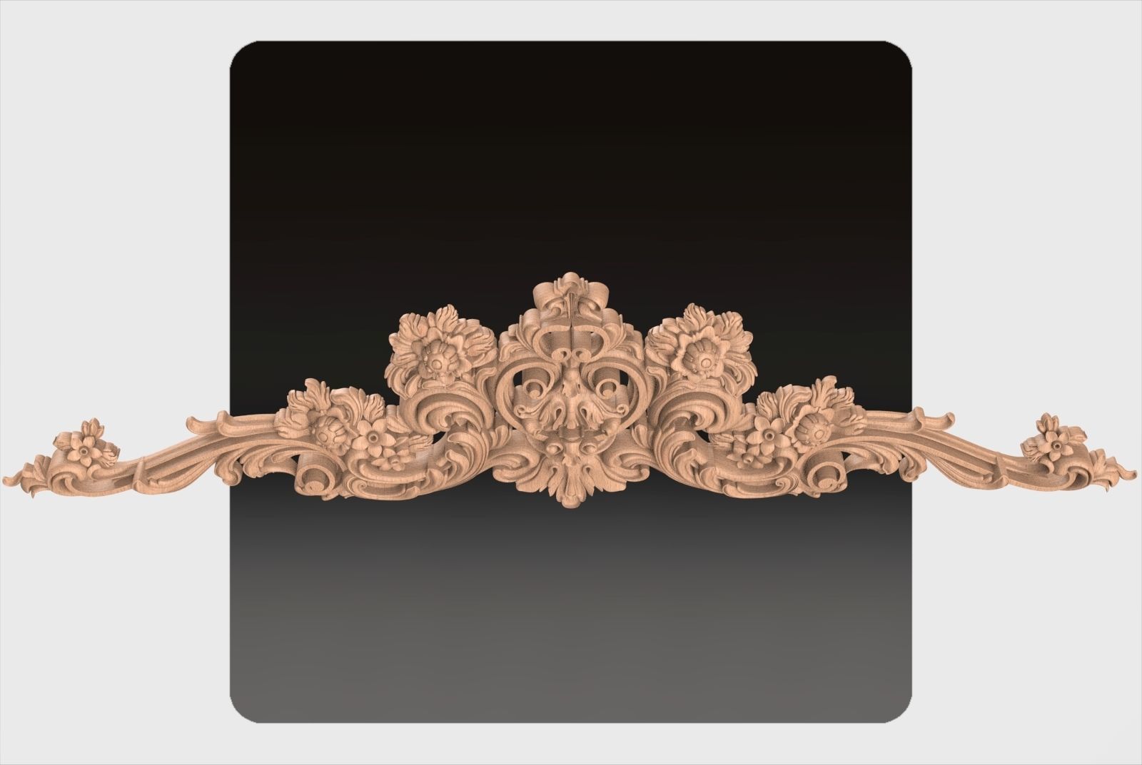 Carved decor for cnc 37 3D model_5